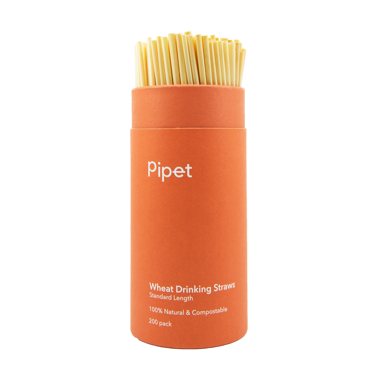 Wheat Drinking Straws Standard Length 200pk Pipet