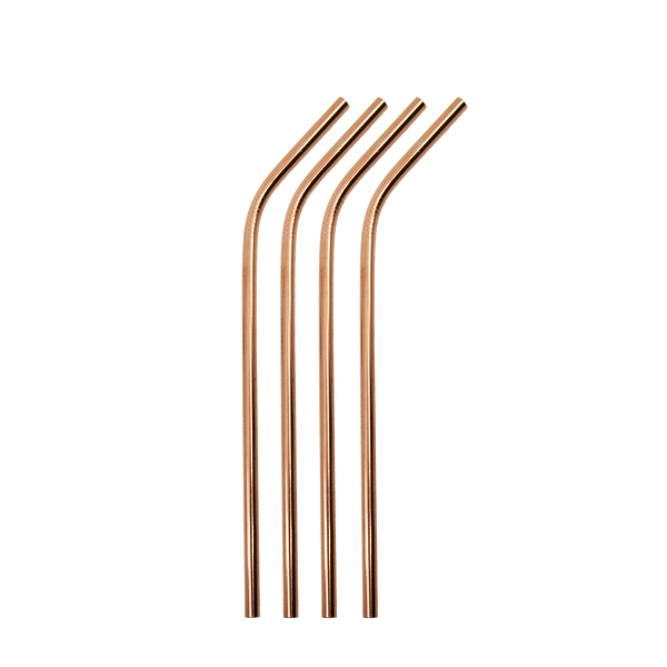 Stainless Steel Straws Bent 4pk