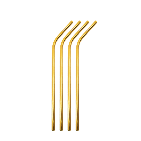 Stainless Steel Straws Bent 4pk