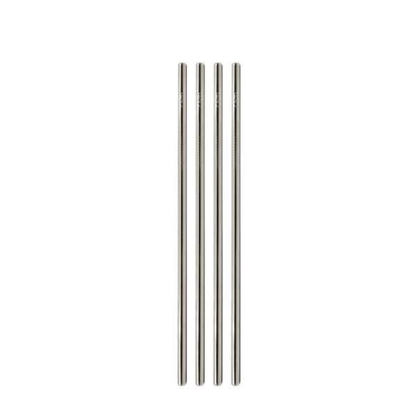 Stainless Steel Straws Straight 4pk