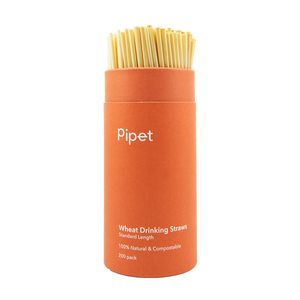 Wheat Drinking Straws Standard Length 200pk